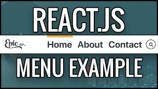 React Navigation Menu Example - React JS Component Example