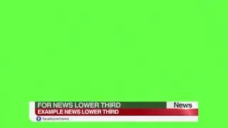 Green Screen Lower Thirds For News