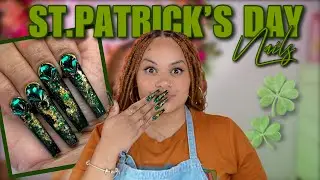 ST.PATRICKS DAY HARD GEL NAILS 🍀  Builder Gel Nails Tutorial - LGNPro