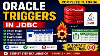 Oracle Database Triggers in JDBC | Insert, Update & Delete Student Audit Trigger Example