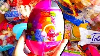 Kinder Surprises from Trolls - We try sweets and discover surprises Planet Alice : part #2