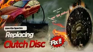 2004 Kia Spectra Replacing a clutch disc #kia #shorts
