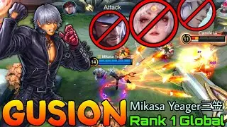 Dangerous Daggers Gusion Shutdown All - Top 1 Global Gusion by Mikasa Yeager三笠 - Mobile Legends