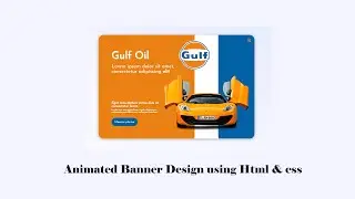 How to create Animated Banner Design using Html and css
