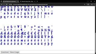 Generating ASCII Bitmap Font Image from Google Fonts | Demo Video | A_man is_fat