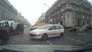 Дтп Минск Независимости -Ленина 23.01.2017