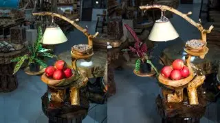 Wood Table for Fruits