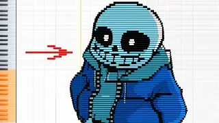 Sans on the piano (Undertale FNF mod)