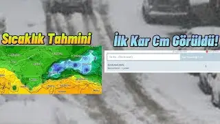 25 Ve 28 Ekim Sıcaklık Tahmini İlk Kar Cm Görüldü!❄️