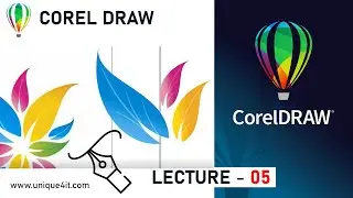 Corel Lecture 5, Flower Tracing in Corel, Pen Tool usage in Corel Draw