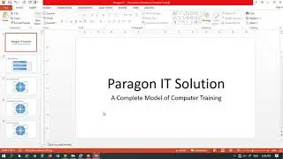 পাওয়ার পয়েন্ট ফুল কোর্স। PowerPoint Full Class Bangla | Paragon it | Muzahid Billah