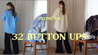 Decluttering: Trying on my entire wardrobe (button ups)