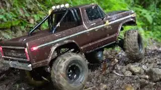 Traxxax trx4 Ford Bronco F150Proline super swamper TSL 2.2 TiresTraxxax Led kit 8035R#rc #rccars
