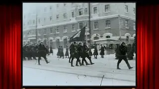 Soviet parade in Severomorsk on November 7, 1970