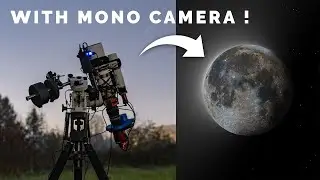 Editing gibbous mineral moon HDR composite from LRGB monochrome astro camera data ZWO ASI 294MM Pro