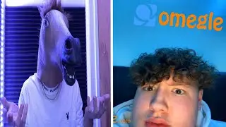 I wore a Horse Mask on Omegle (Omegle Trolling)
