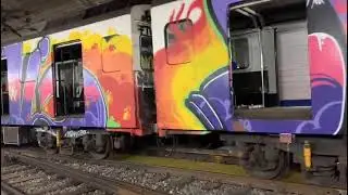 Ultimo Vagon 1100 del Metro de Barcelona de camino al desguace