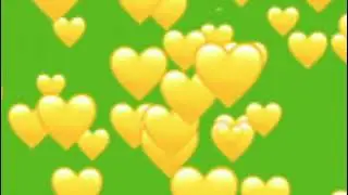Free Green Screen Spinning Hearts 💞