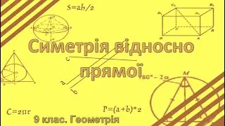 Урок №22. Симетрія відносно прямої (9 клас. Геометрія)