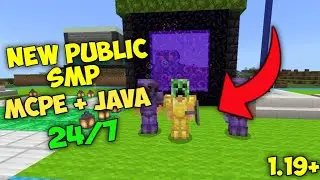BEST SURVIVAL PUBLIC SMP FOR PE+BEDROCK+JAVA 1.19+ SMP | JOIN NOW....