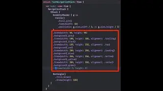 Chain frames !! #swiftui