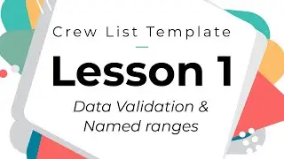 Crew List Template - Tutorial - Lesson 1
