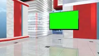 News Studio Free Background Video Green Screen, Best Green Screen Effects Virtual Set 001 #1