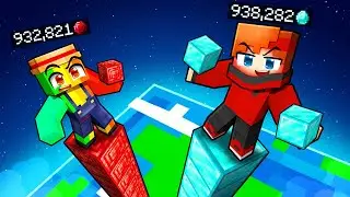 Ruby Tower vs. Diamond Tower on Minecraft!