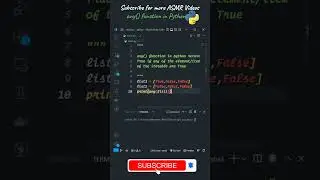 any Function in Python 