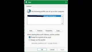 How to remove outlook profile || delete email profile || delete outlook profile || outlook profile