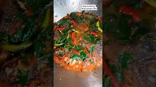 kinamatisang pritong tilapia with malunggay