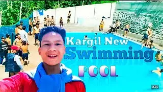 || 😱NEW SWIMMING POOL IN KARGIL LADAKH 🏊 || ACCEDENT HONE WALA THA🚶🚗 || #vlog #kargilvlog#mmustafa