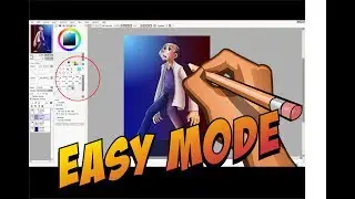 Coloring with Sai Paint Tools is fast and easy
