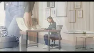 Modern Computer Desk 63 inch Large Office Desk Computer Table