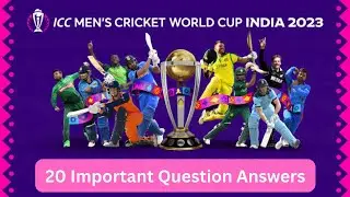 ICC World Cup 2023 GK | ICC World Cup 2023 | क्रिकेट विश्व कप 2023 | Sports Current Affairs 2023