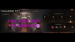 CHALLANGE RIFT = MAX 190 = FOR EVERYONE
