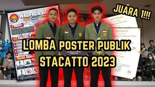LOMBA POSTER PUBLIK NASIONAL STACATTO 2023 - Alhamdulillah Juara 1!