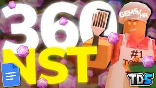 EASY NST FASTEST SOLO GEM GRIND STRATEGY (360+ GEMS/HR) - TDS (ROBLOX)