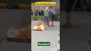 Use of Fire extinguisher 🧯 🔥 #new #viral #premtekx #premixpro #fire