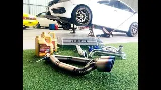 Honda civic fc 1.5Turbo กล่อง hondata & BRD kit