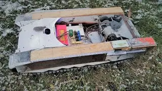 RC TANK T-90M BUILDING  | PART 7 | RADIO CONTROL INSTALLATION AND TEST-DRIVE IN WINTER!