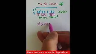 Tam küp açılımı #2024 #tyt #aytmatematik #yks #kpss