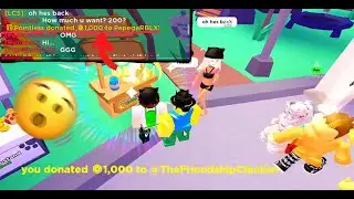 I JUST DONATED *1000* ROBUX TO MY EDITOR!! [PLS DONATE] #roblox #plsdonate