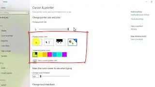 Change Mouse Pointer Size & Pointer Color in Windows 10