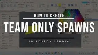 How to make team only spawns in Roblox Studio