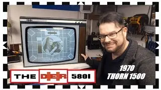 VINTAGE TELEVISION - THE 1970 DER 5801 RENTAL SET (THORN 1500 CHASSIS) A RARITY REBUILT!!