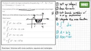 U8Q3 volume using cross sections w/o graph