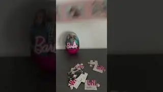 Opens Barbie Surprise Egg Yellow!
