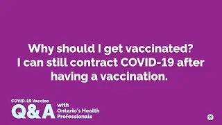 COVID-19 Vaccine Q&A: Why should I get vaccinated? [Described Video]