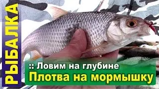 Плотва на мормышку. Ловим на глубине. Рыбалка в апреле.